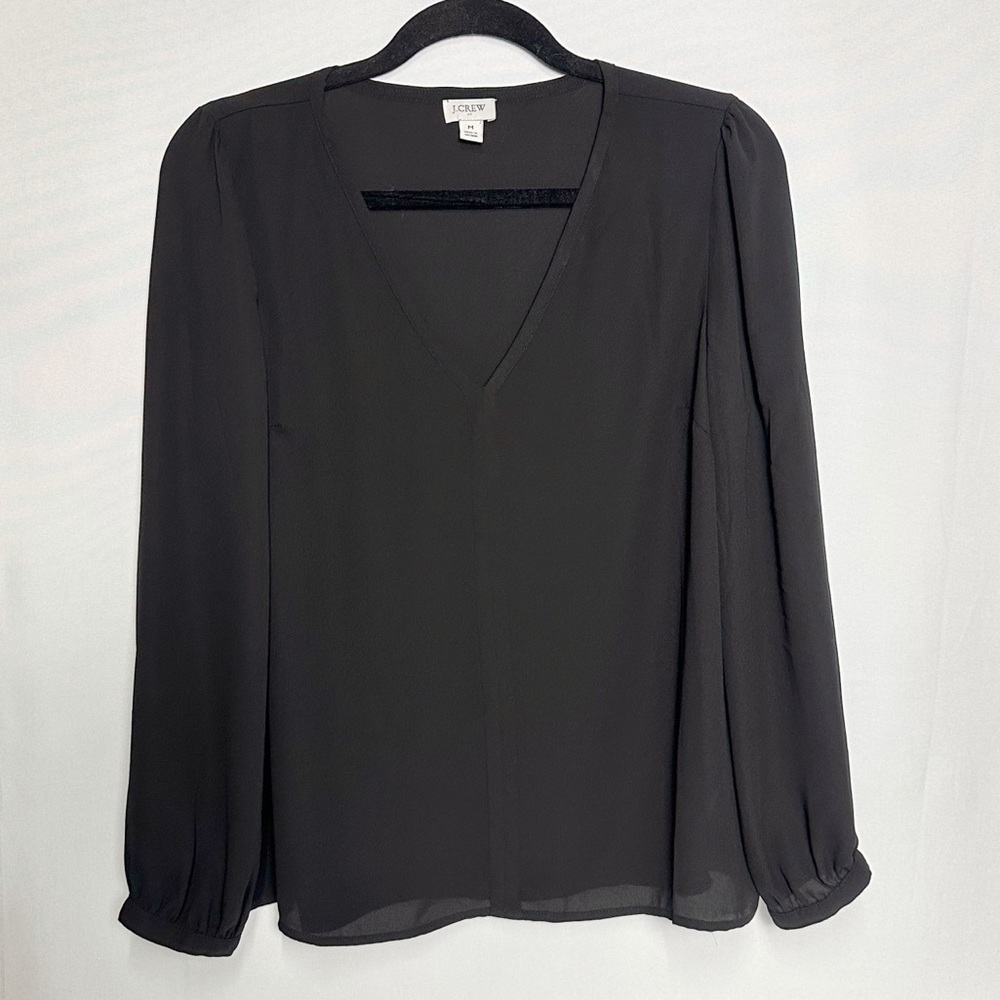 J. Crew Sheer V-Neck